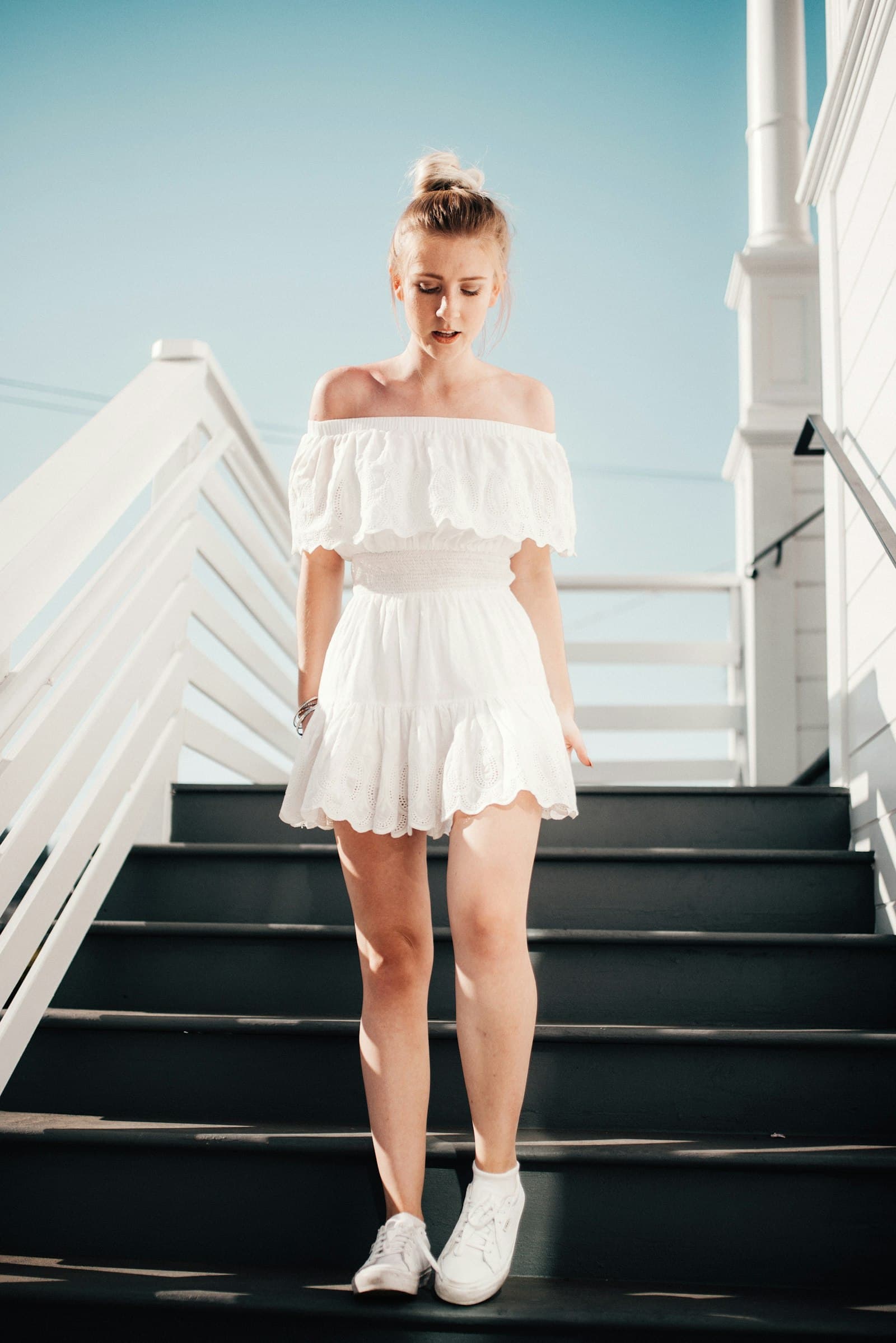 Evening Shop the Look styling with dress, mini bag and jewelry